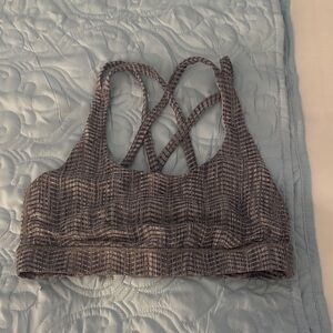 Lululemon Athletica Strappy Sports Bra - Black and Gray